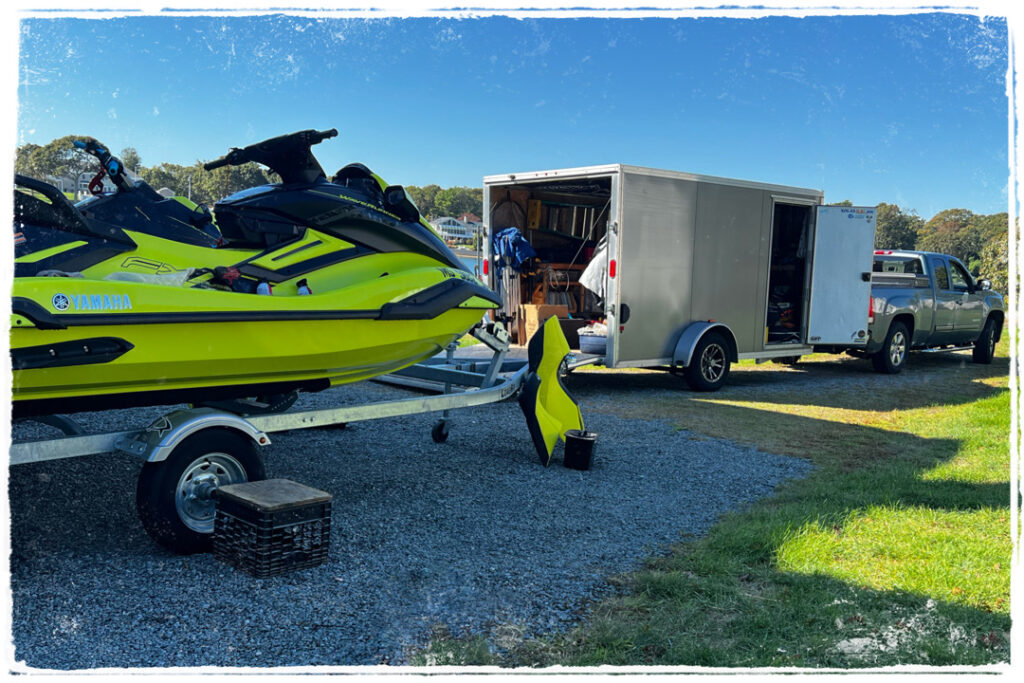 Personal watercraft repair shop in a trailer for on site repairs and maintenance for Seadoo and Waverunner